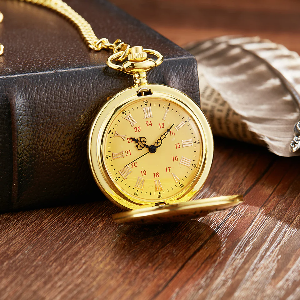 To My Husband Gold Pocket Watch