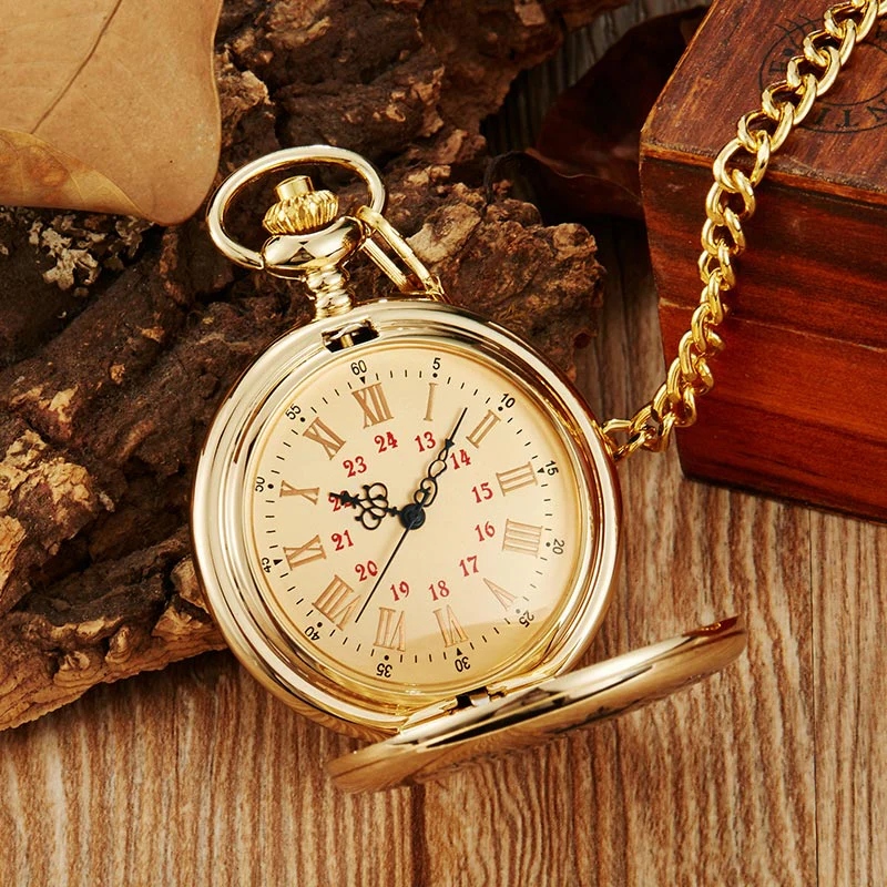 To My Grandpa Gold Pocket Watch